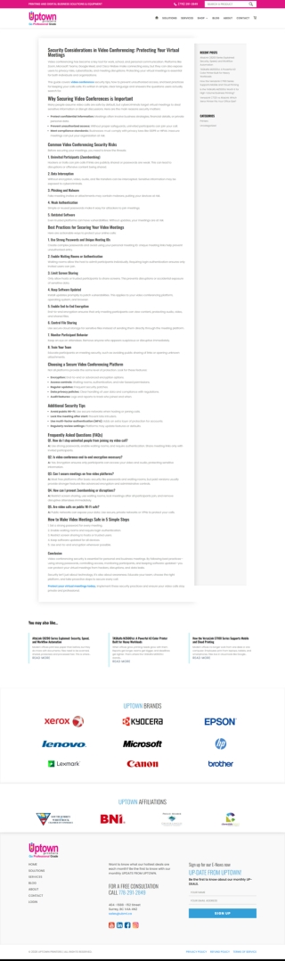 Security Considerations in Video Conferencing Protecting Your Virtual Meetings