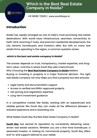 Which Is the Best Real Estate Company in Noida