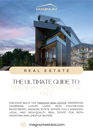 Discover Luxury Villas & Apartments in Bali – Investment Insights