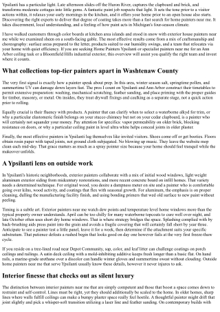 Top-Rated Home Painters Near Me: Ypsilanti MI Overview