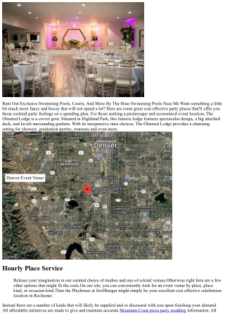 Lease Recording, Picture Shoot, Event, & Event Places Near Me