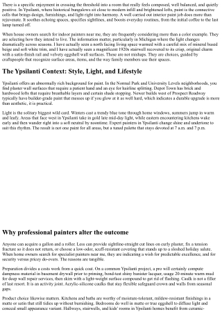 Interior Painters Near Me: Change Your Ypsilanti Home