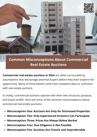 Common Misconceptions About Commercial Real Estate Auctions