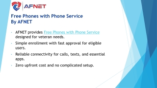 Reliable Communication Made Simple with AFNET's Free Phones for Veterans