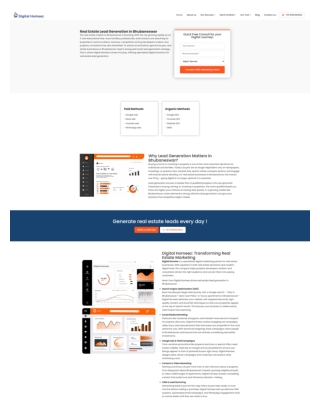 Real Estate Lead Generation in Bhubaneswar