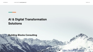 AI and Digital Transformation Solutions