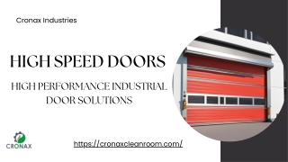 High Speed Door Manufacturers in India