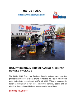 Trailer Mounted Jetter Systems Professional Sewer Cleaning Equipment