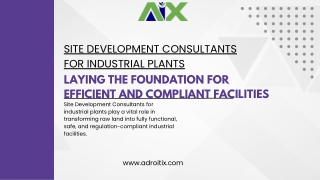Site Development Consultants for Industrial Plants