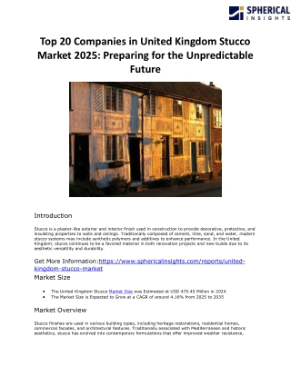 Top 20 Companies in United Kingdom Stucco Market 2025