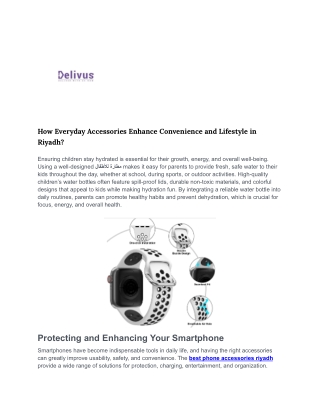How Everyday Accessories Enhance Convenience and Lifestyle in Riyadh_