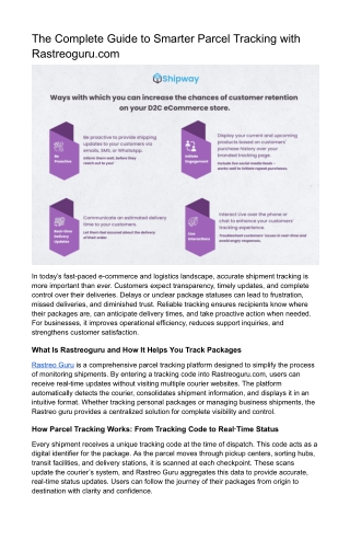 Rastreoguru – Rastreio de Encomendas em um Só Lugar