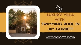 Luxury villa with swimming pool in jim corbett (1)
