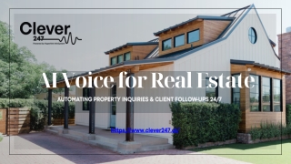 AI Voice Agents for Real Estate Lead Management