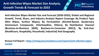 Anti-Infective Wipes Market Size Analysis, Growth Trends & Forecast to 2033