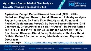 Agriculture Pumps Market Size and Forecast 2020 - 2033