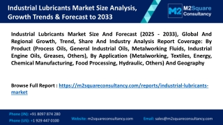 Industrial Lubricants Market Size And Forecast 2025 - 2033