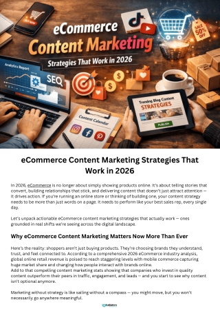eCommerce Content Marketing
