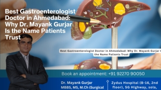 Best Gastroenterologist Doctor in Ahmedabad