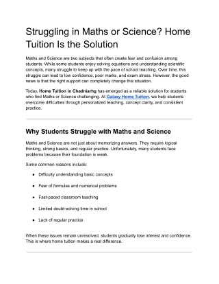 Struggling in Maths or Science_ Home Tuition Is the Solution