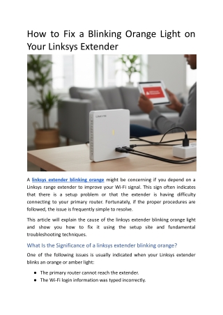 How to Fix a Blinking Orange Light on Your Linksys Extender .docx