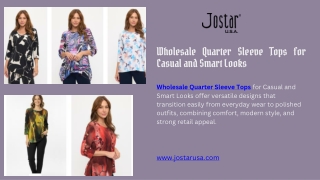 Elevate Your Collection with Wholesale Quarter Sleeve Tops
