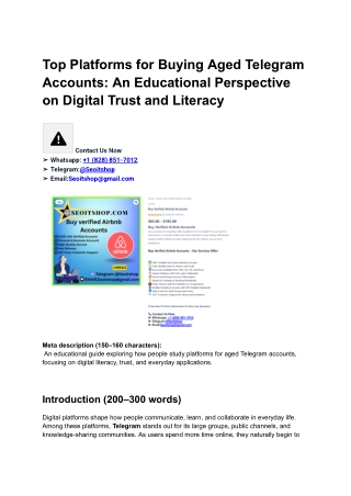 Top Platforms for Buying Aged Telegram Accounts (2)