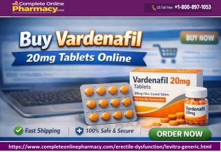 Buy Vardenafil 20mg Tablets Online