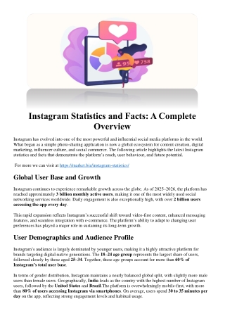 Instagram Statistics and Facts