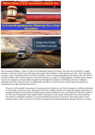 Uber Accidents Including Bicyclists: Liability And Damages