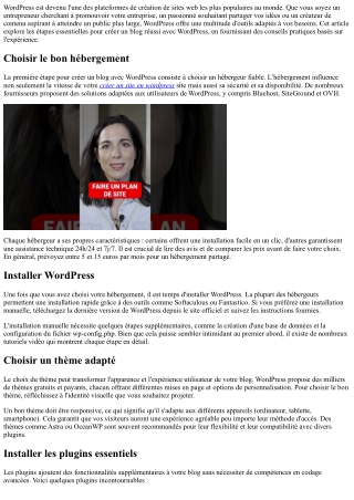 Créer un blog avec WordPress : le guide ultime