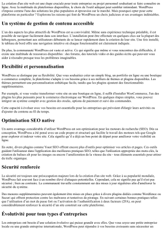 Pourquoi choisir WordPress pour la création de votre site ?