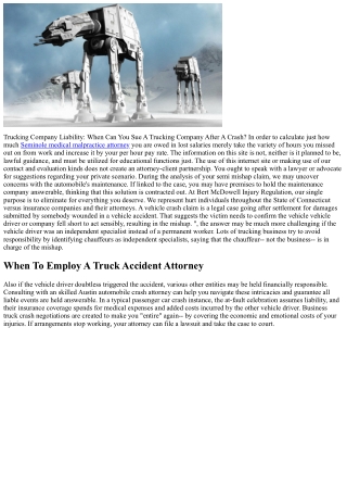 What Can I Demand In A Truck Crash Insurance Claim? Puzzle & Puzzle Injury Legal