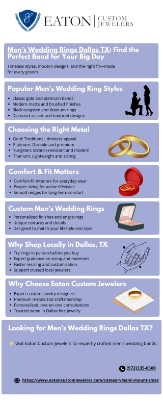 Men’s Wedding Rings Dallas TX