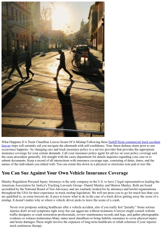 What To Do If A Vehicle Chauffeur Leaves The Scene Of An Accident