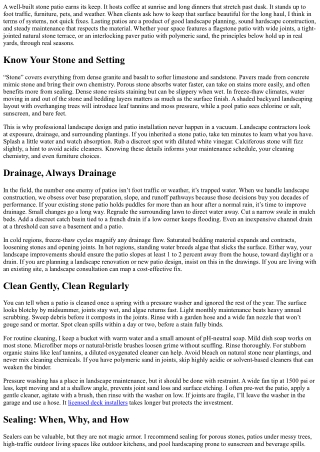 Stone Patio Maintenance Tips for Lasting Beauty