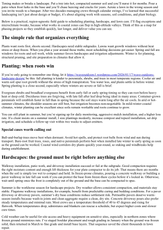 Best Time of Year to Landscape: Planting, Hardscape, and Lawn Care