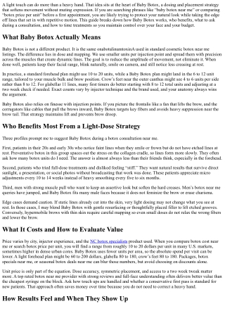 Baby Botox Near Me: Subtle, Preventive Treatments Explained