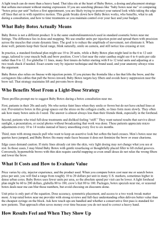 Baby Botox Near Me: Subtle, Preventive Treatments Explained