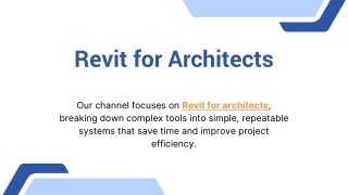 Revit for Architects