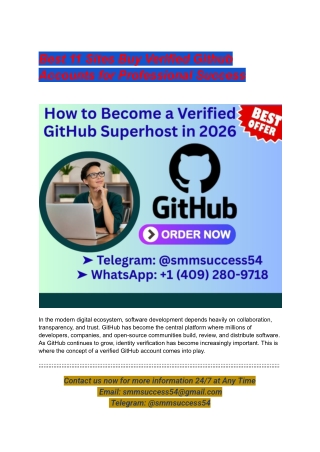 Best 11 Sites Buy Verified Github Accounts for Professional Success