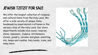 Jewish Tzitzit For Sale