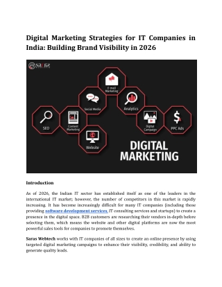Digital Marketing Strategies for IT Companies in India_ Building Brand Visibility in 2026
