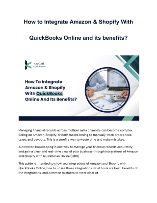 How to Integrate Amazon & Shopify With QuickBooks Online