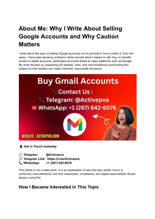 About Me_ Why I Write About Selling Google Accounts—And Why Caution Matters