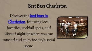 Best Bars Charleston