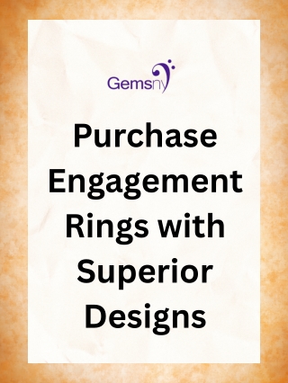 Purchase Engagement Rings with Superior Designs
