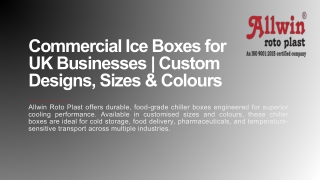 Commercial Ice Boxes for UK Businesses | Custom Designs, Sizes & Colours