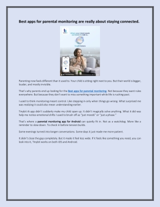 Best apps for parental monitoring are really about staying connected
