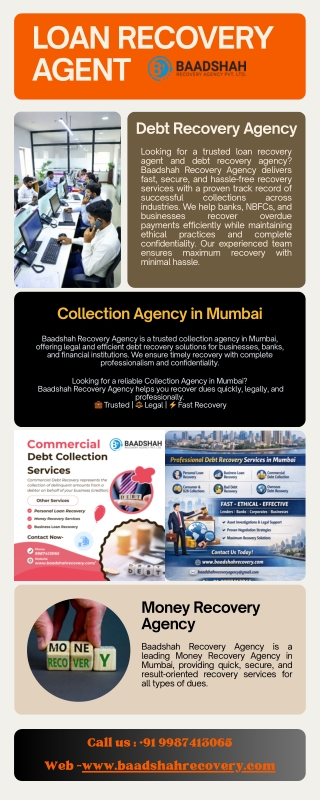 Loan Recovery Agent and Debt Recovery Agency - Baadshah Recovery